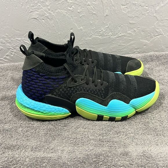 🔥🏀 Adidas Trae Young 2 Trae-TL Solar Green Basketball Shoes Men Sz 9 - EUC - Picture 6 of 11